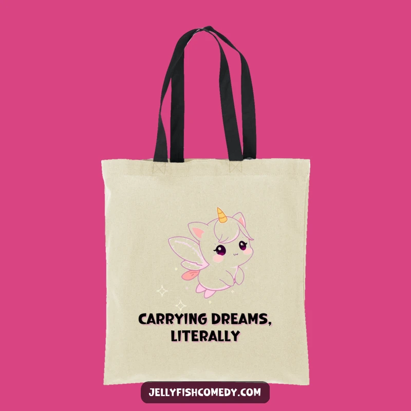 Funny Ethereal Stardust Sprite Tote Bag - Magical Creature Shopping Bag