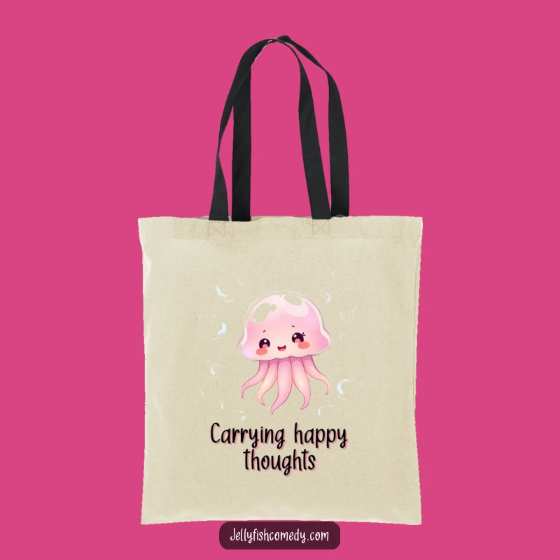 Funny Jellyfish Bubble Tote Bag: Carry Your Joy with This Hilarious Accessory!