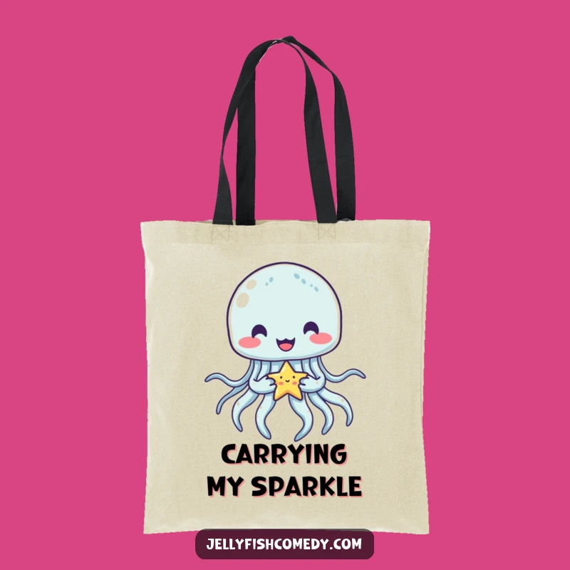Funny Jellyfish Star Tote Bag: Stylish and Adorable Star Carryall