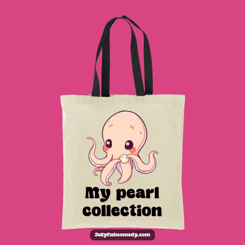 Funny Tentacled Being Pearl Tote Bag, Practical Gift